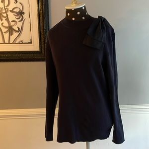 NWT Ted Baker Navy Blue Bow Sweater Hard to find size 6 (US 16)